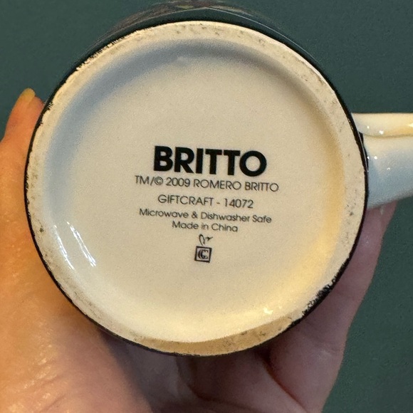 Romero BRITTO Colorful Butterfly Pop Art MUG 2009 - Picture 7 of 7